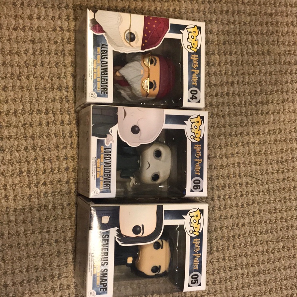 3 Harry Potter Funko Pop figures